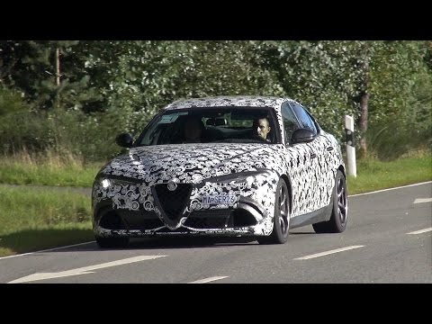 2016 Alfa Romeo Giulia QV Spied Testing on the road!