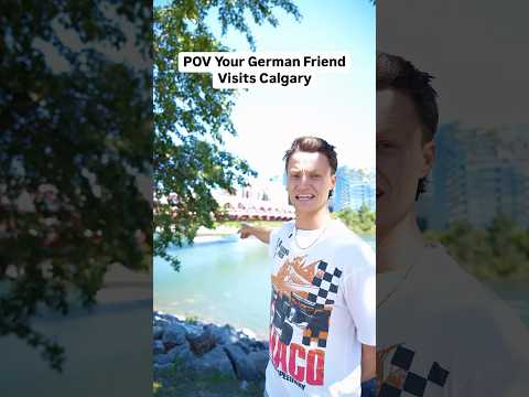 German Tourist Sees Calgary Peace Bridge #calgary #alberta #yyc #german #humour