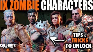 How to Unlock ALL IX ZOMBIE Characters in Black Ops 4 Blackout | Call of Duty