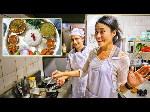 TASTY DAL BHAT दालभात | COOKING in a NEPALI HOTEL KITCHEN