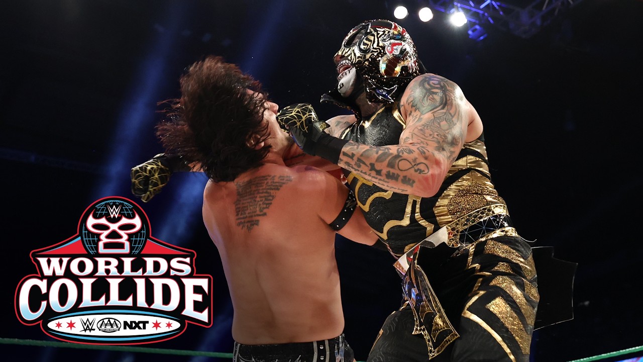 Penta & Rey Fenix vs. Los Perros del Mal’s Daga & Berto: Worlds Collide 2026 highlights
