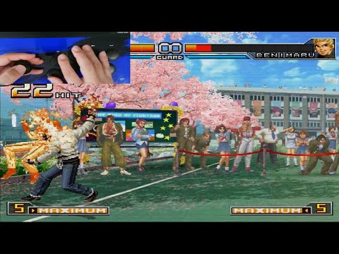 KOF2002UM Combos tutorial (with handycam)