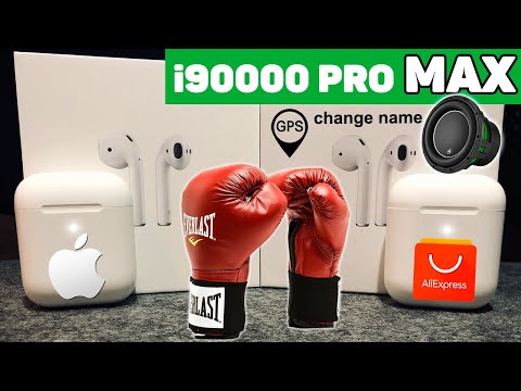 i90000 PRO TWS на MAXималках. Обзор Лучшей копии на AirPods 2 с БАСАМИ 🔈?! Сравнение NEW копии 1 в 1