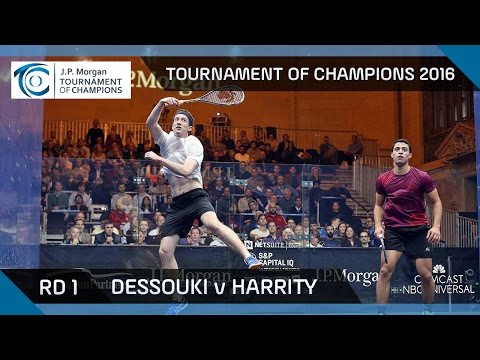 Squash: Tournament of Champions 2016 - Men's Rd 1 Highlights: Dessouki v Harrity