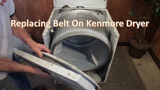 Replacing Belt on Kenmore Dryer