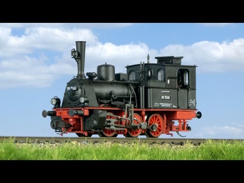 TRAINMANIA - Zkušební jízda lokomotivy BR 89.70 DR od firmy Tillig (TT)