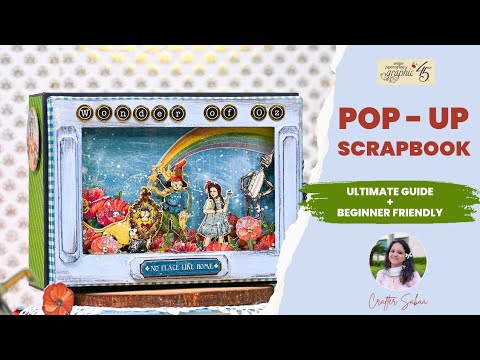 ULTIMATE Pop-Up Scrapbook Tutorial! 🤩 Create 3D Theatre Scene Album @graphic45papers #craftersabaa