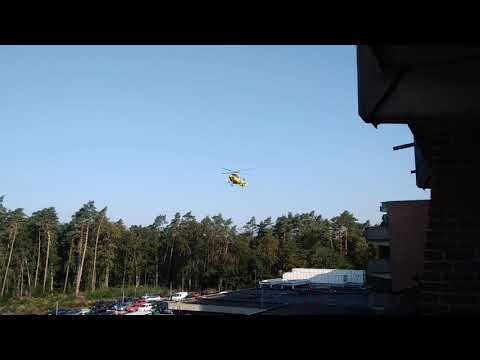 EC 145 landet am hgz Bad Bevensen