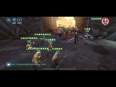Challenge Tier 2 - Ground War - Assault Battle - EWOKS with Relics 2, 3, 5, 6, 7. SWGOH