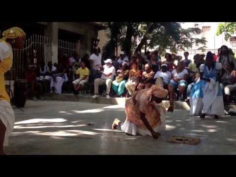 Obbini Okan on The Patio of the Conjunto Folklorico Nacional bldg. on Calle 4 in Havana, 2013.