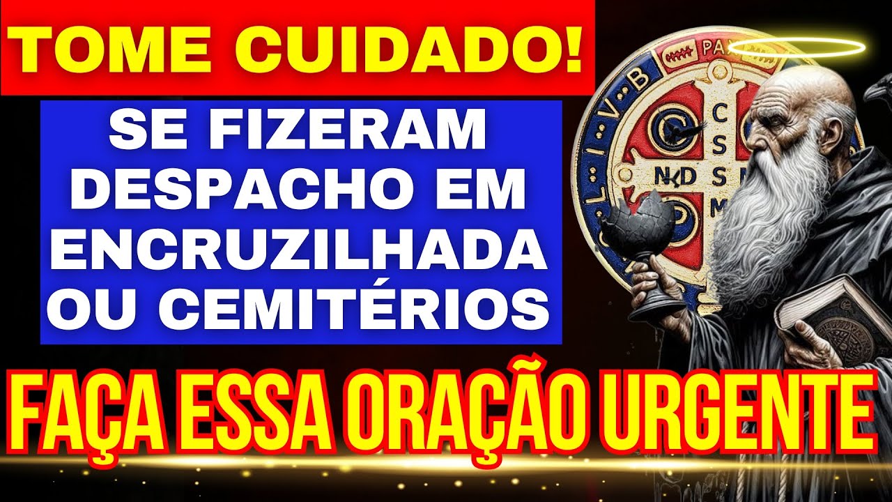 TOME CUIDADO COM RITUAL EM CEMITÉRIO E ENCRUZILHADA! FAÇA LOGO ESSA ORAÇÃO A SÃO BENTO PARA QUE...