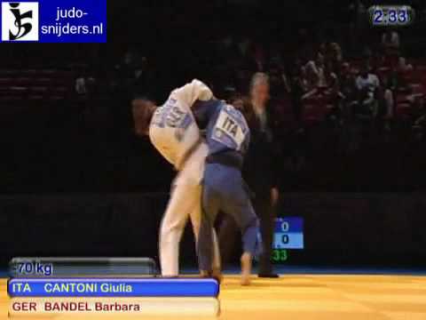 Judo 2009 Birmingham: Cantoni (ITA) - Bandel (GER) [-70kg] Golden Score