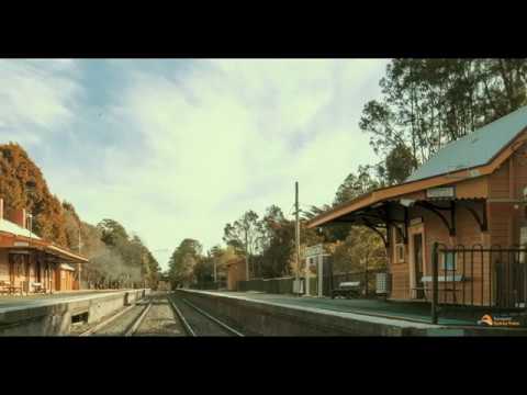 Drone Footage of Bundanoon Train Station restoration