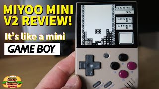 Miyoo Mini V2 Review - Impressive Mini Handheld that looks like a mini Gameboy!