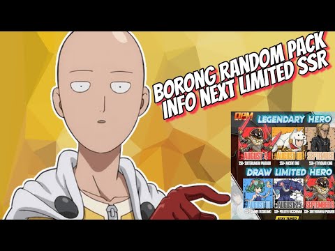 MENUNGGU SSR+ KING LIMITED 🔥, BORONG RANDOM PACK DIKASIH SSR+ - OPM One Hit One Kill
