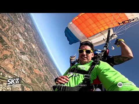 Santiago Ferreira Ferrão Tandem Skydive at Skydive Seven