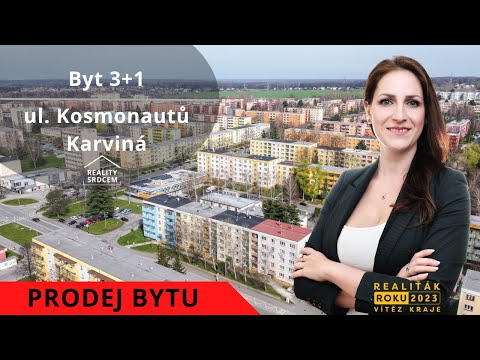 Prodej bytu v os. vlast. o velikosti 3+1+lodžie/73m2 na ul. Kosmonautů, Karviná - Ráj