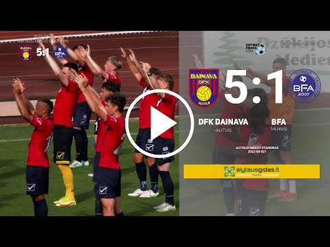 Baltijos futbolo akademijos auklėtiniai neišlaikė DFK „Dainava" egzamino - 5:1