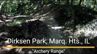 The "Archery Range Trailhead" and the east and west sections of "Archery Range".