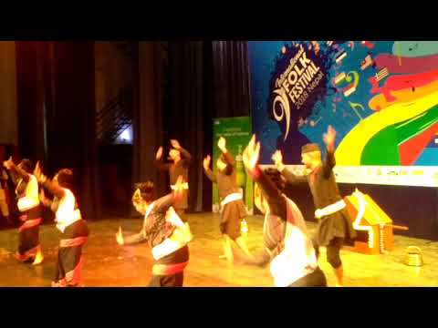 9th international folk festival 2018 dhime dance by rastriye nachghar