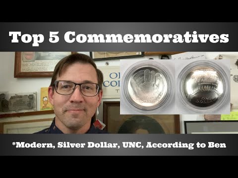 Top 5 Modern Commemorative Silver Dollar Coins...According to Ben (*Uncirculated)