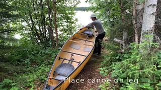 How to Portage a Canoe (even if you