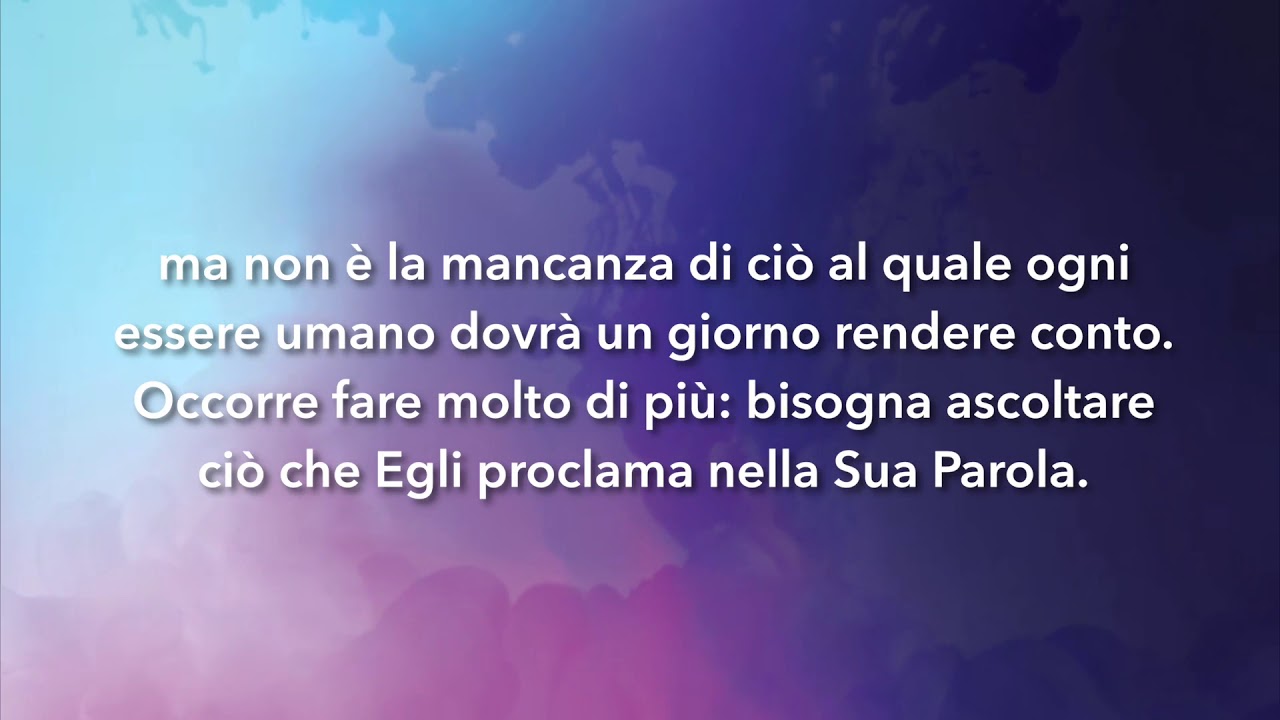 Meditazione Calendario"Parole di Vita" del 8 novembre 2019