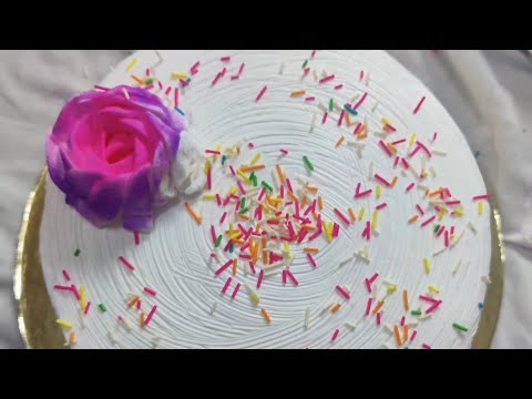 How to make cakefrostingineasy& simpleway|homemade cake#cakeicing#cakedecoration|@HumairaAttar