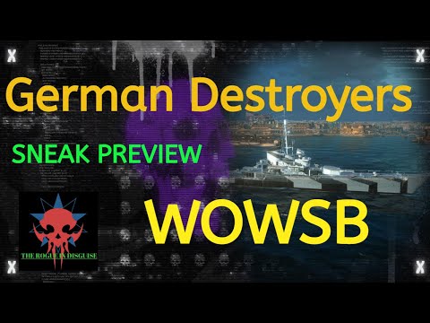 German Destroyers WOWSB Tiers 7,8, and 9 sneak Preview Z-31, Gustav-Julius Maerker, Felix Schultz