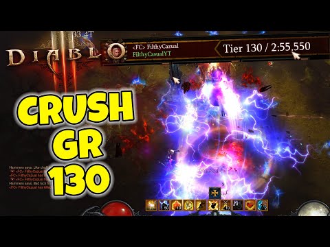 CRUSHsader - GR130 Sub 3 Minute Speed Build Diablo 3 Season 30
