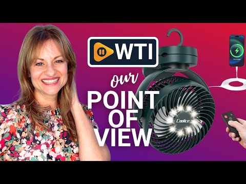 Camping Fan with Remote Control - 65Hrs 12000mAh Rechargeable Fan - WTI product video review
