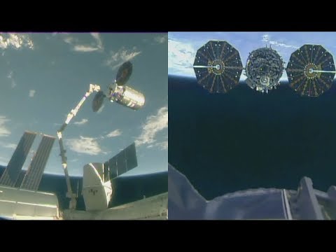 NG-9 Cygnus departure (S.S. J.R. Thompson Cygnus)