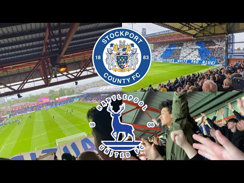 PLAY OFFS IT IS! (EXCLUSIVE INTERVIEWS) | Stockport County vs Hartlepool United Match Day Vlog