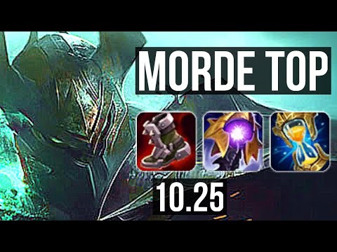 MORDEKAISER vs JAX (TOP) | 6 solo kills, 8/2/9, Godlike | TR Diamond | v10.25