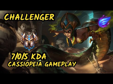 Nemesis (CASSIOPEIA) vs RYZE - 7/0/5 KDA MID CHALLENGER GAMEPLAY - EUW