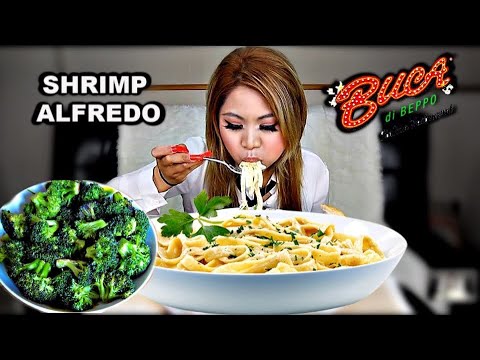 BUCA DI BEPPO | ALFREDO PASTA | (MUKBANG)