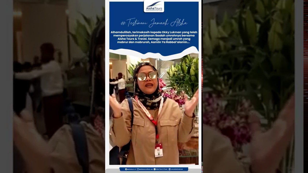 Artis Okky Lukman Umroh Bersama Alsha Tours & Travel