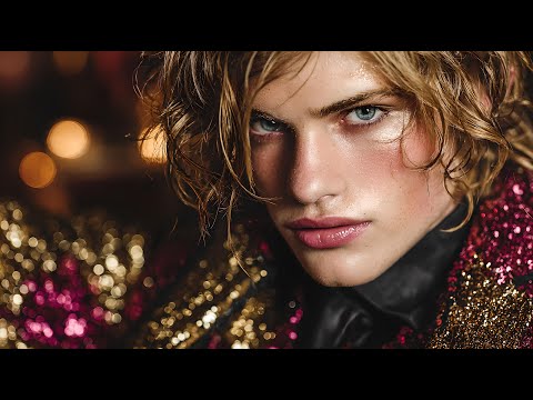 Classic Glam Rock Rebellion | Mesmerizing Eyes & Bold Style