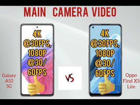 Samsung Galaxy A53 5G vs Oppo Find X5 Lite. (Specification Comparison)