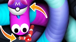 Slither.io Pokemon Master Ball Skin Mod Legendary Snake Killer! (Slither.io Epic Gameplay)