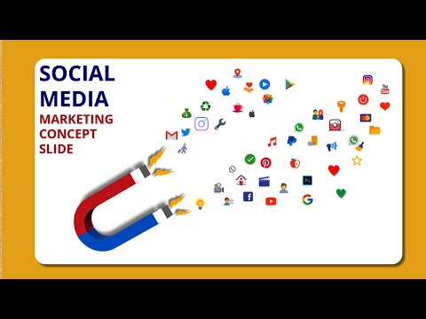 Social Media Marketing Concept Slide in PowerPoint