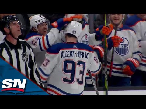 Oilers' Nugent-Hopkins Reaches 100-Point Milestone With Assist On Hyman Goal
