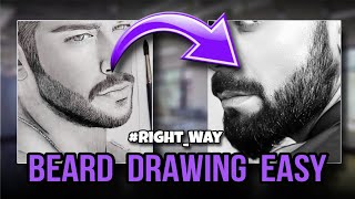 How to Draw Beard || How to draw small beard | How to draw beard hair | How to draw male facial hair