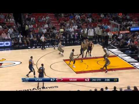 Whiteside Block and Derrick Williams Slam vs UTAH (2016.11.10)