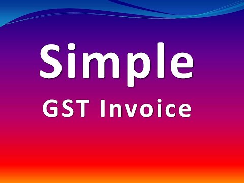 Simple GST Invoice Walkthrough