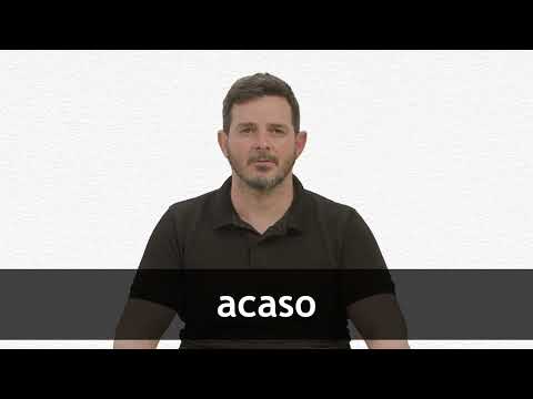 How to pronounce ACASO in European Spanish