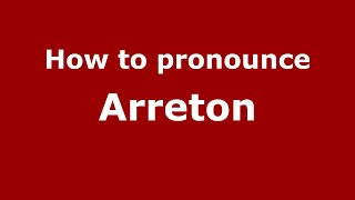 How to pronounce Arreton