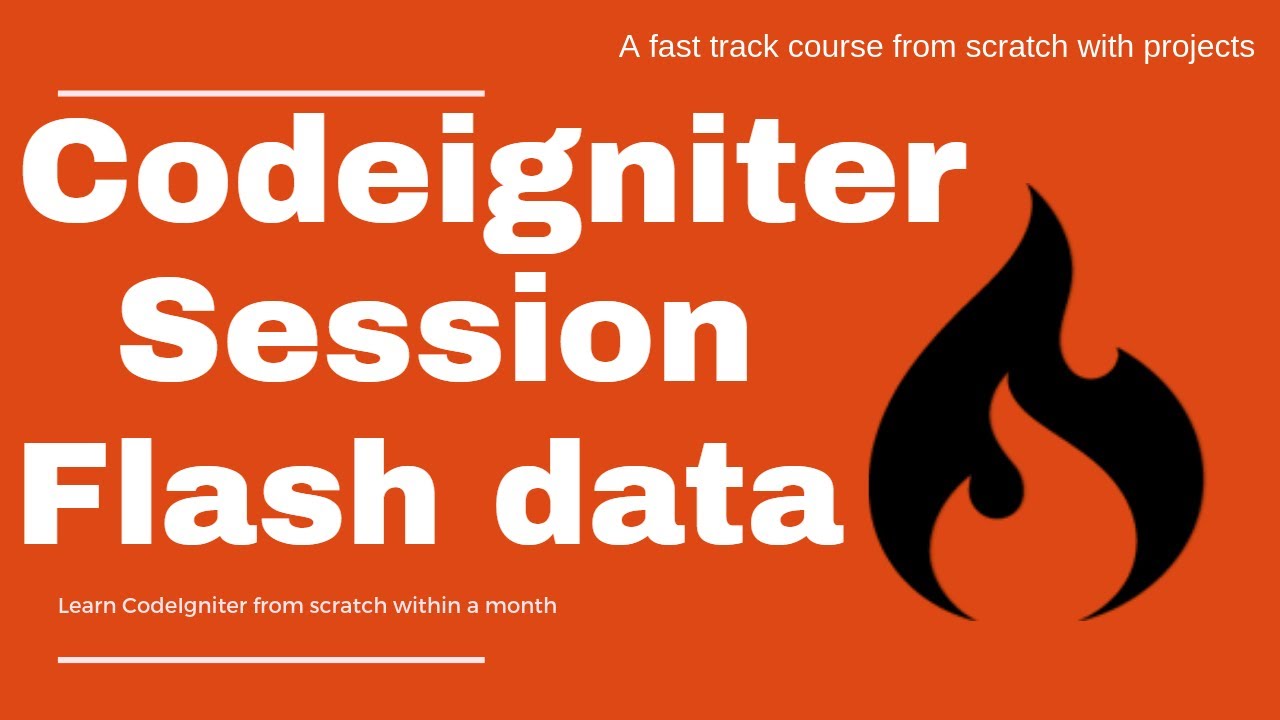 Session library with flash data in CodeIgniter | flashdata in ci | session class in codeigniter