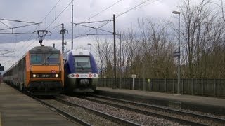 preview picture of video 'Bartenheim (France); Züge/trains'
