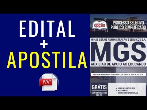 Como Baixar Apostila MGS 2019 Grátis